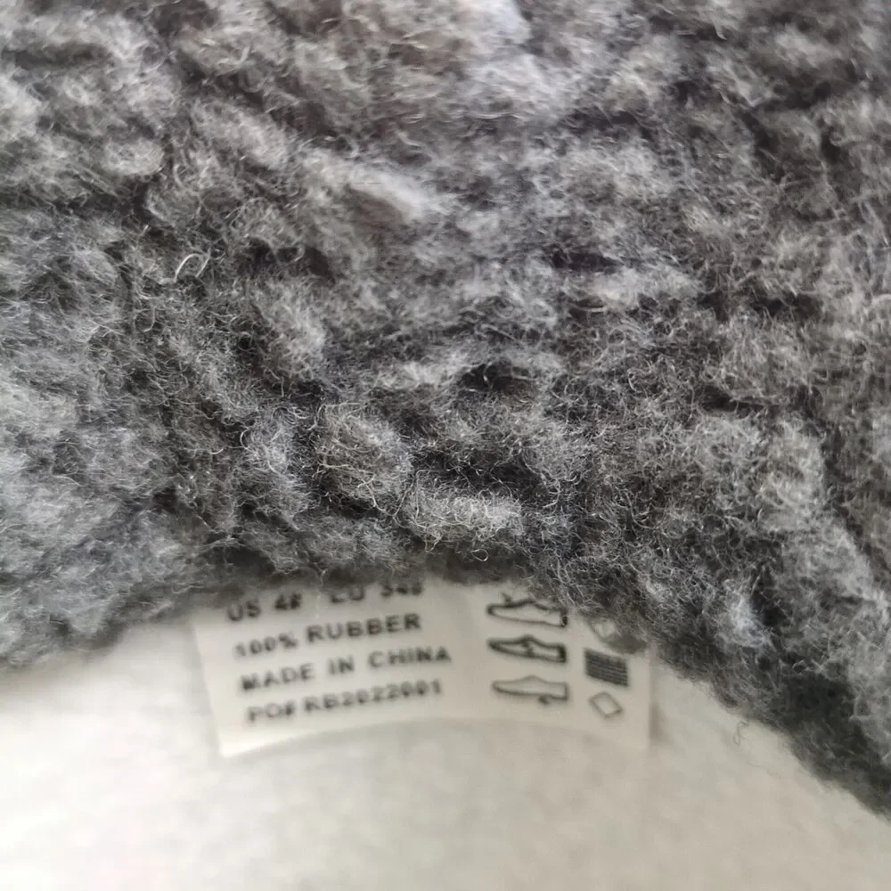 RainAngel Kids Boys 4 Gray Dinosaur Print Rubber Rain Boots, Insulated Lining - Picture 9 of 11